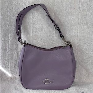 COACH lavender w silver HOBO bag NWT